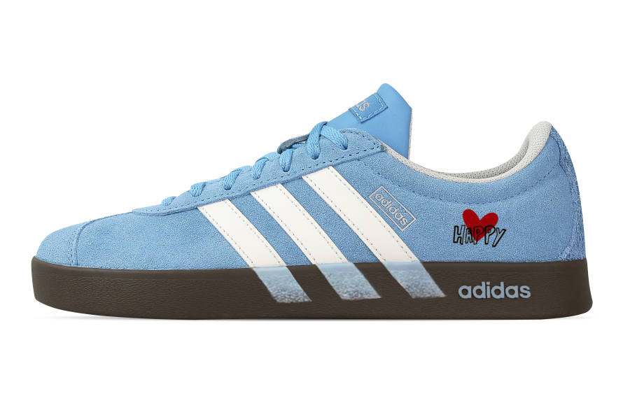 Adidas Adidas VL COURT 2.0 Sweetheart Blue Tone Low top German Army Trainers Unisex Blue White