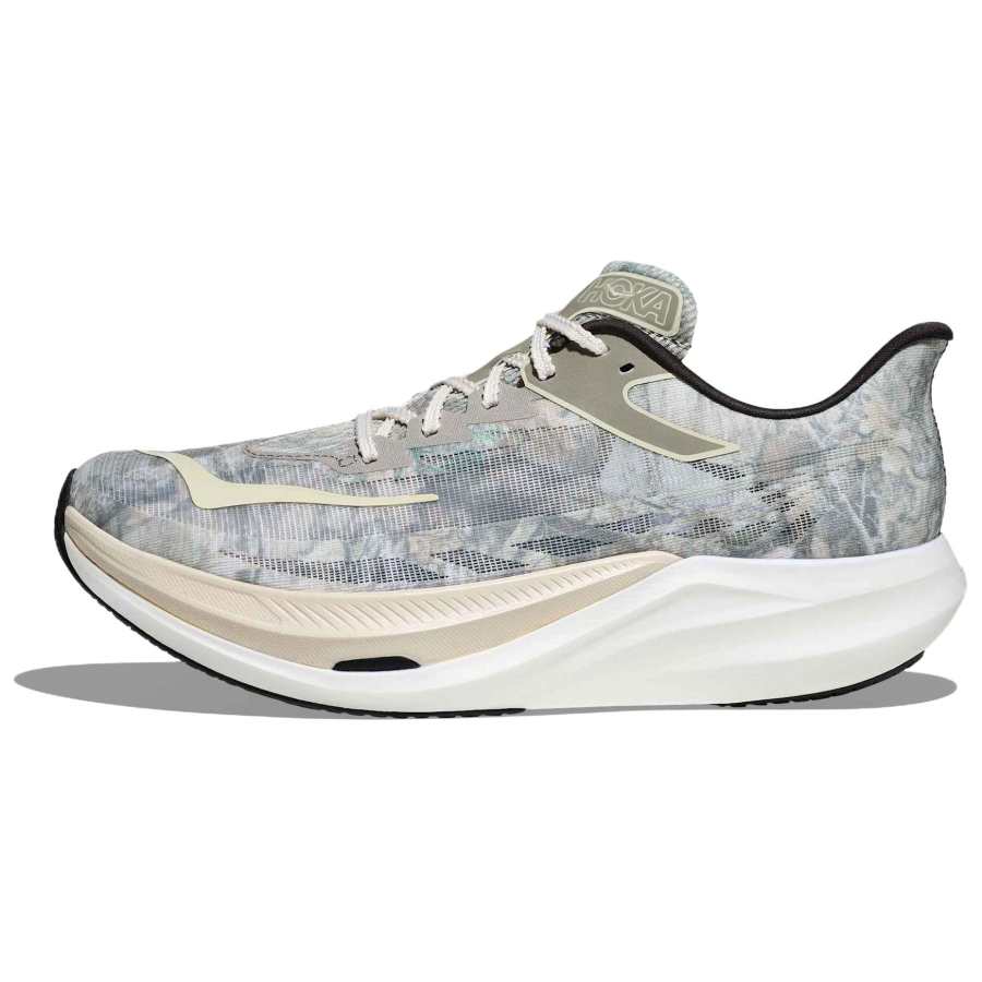 HOKA ONE ONE x John Elliott Rocket X 3 Low top Casual Running Shoes Unisex Gray White