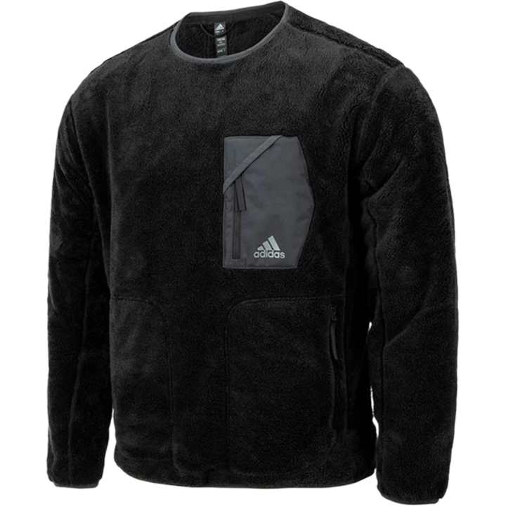 Adidas Adidas Fleece Tops Men's Black Moderate