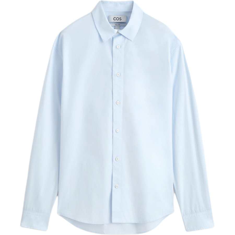 COS COS Shirts Men's Blue 1 Pointed Collar Moderate