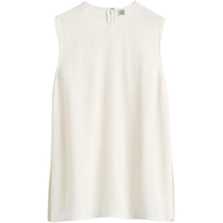 TOTEME Tank Tops Women's Egg Yolk Pastry White Other