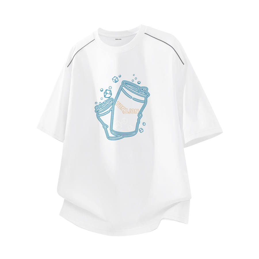 Tonlion T Shirts Unisex Crew Neck Moderate Straight Fit