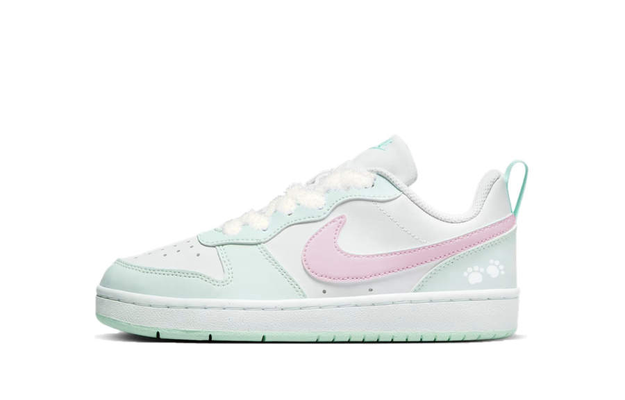 Nike Nike Court Borough Maris Sal Cat Paw Abrasion Resistant Slip Resistant Low top Skateboard Shoes Women's Mint Pink
