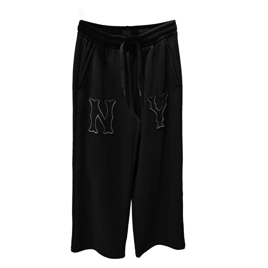 MLB MLB Casual Pants Unisex Black Moderate Straight Fit Pants