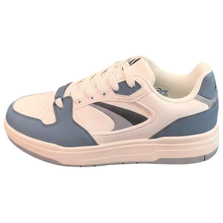Anta Good Things Will Happen Moon Shadow Synthetic Leather Abrasion Resistant Low top Skateboard Shoes Men's White Blue