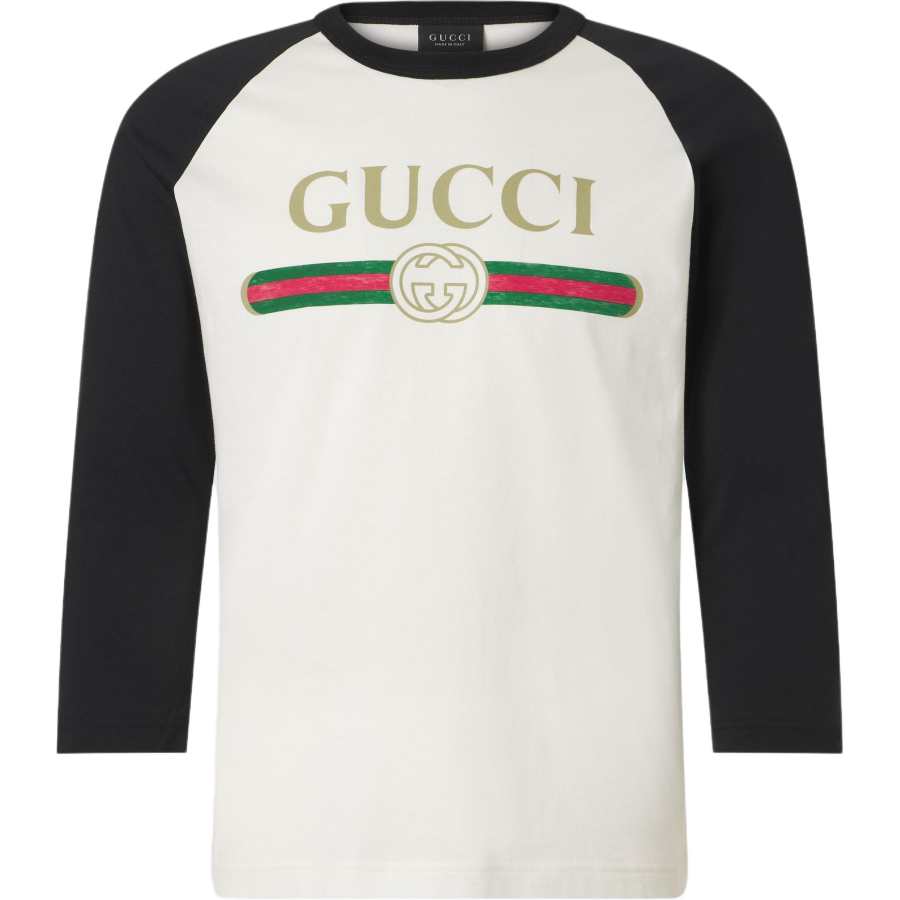 GUCCI T Shirts Men's White Crew Neck Moderate Straight Fit