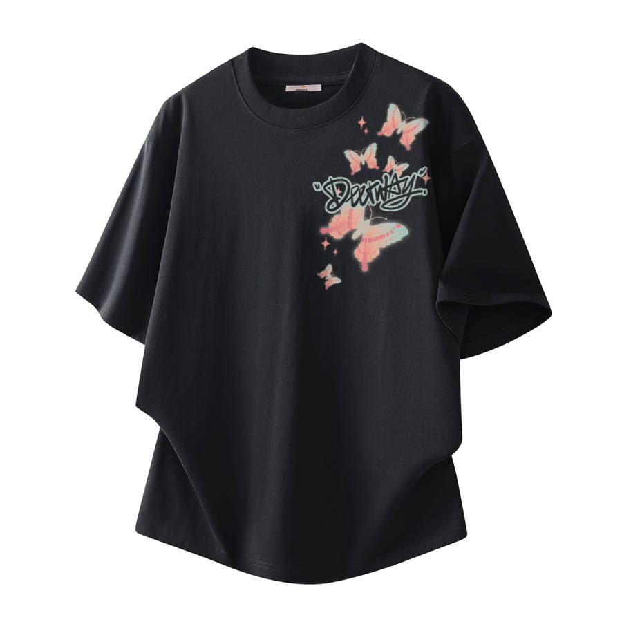DEERWAY T Shirts Unisex Crew Neck Moderate Straight Fit