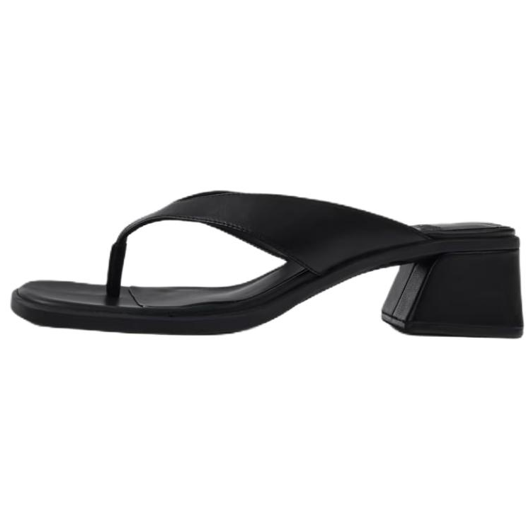 CAMPER Rubber Sole Abrasion Resistant Flip Flops Women's Black