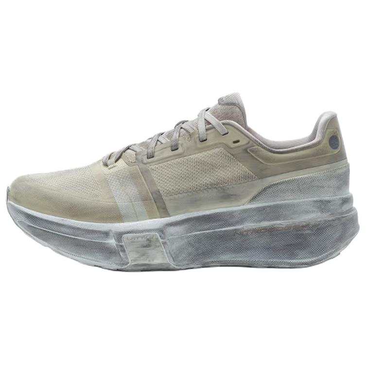 Anta Mesh, Textile Cushioning Abrasion Resistant Breathable Rebound Low top Running Shoes Women's Grain Beige Yellow