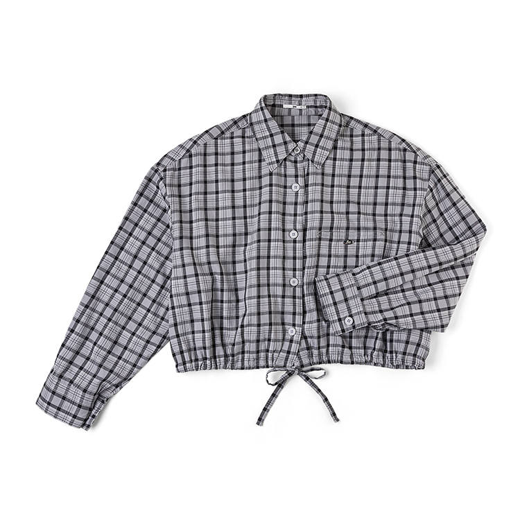 Lee Lee Shirts Women's Gray Lapel Moderate Other