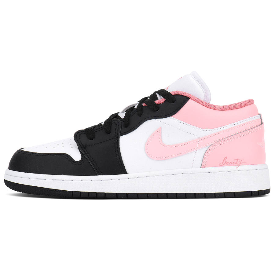 Jordan Jordan Air Jordan 1 Blackberry Mood Low top Children's Basketball Shoes Pink Teenagers