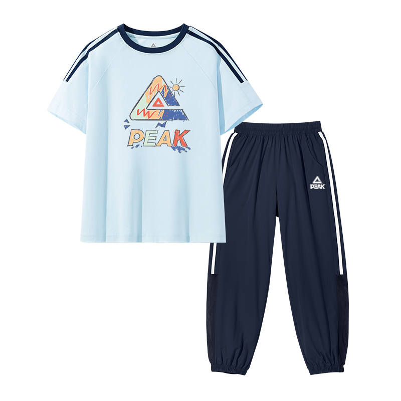 PEAK Kids Casual Sportswear Crew Neck Thin
