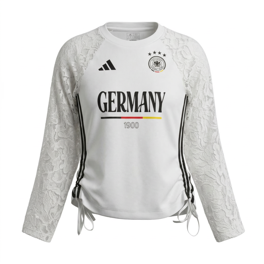 Adidas Adidas T Shirts Women's White Crew Neck Thin Nipped In Waist