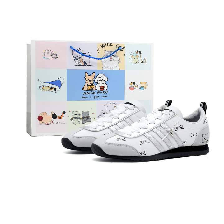 Adidas Adidas VS JOG 2.0 Synthetic Leather, Textile Low top Skateboard Shoes Unisex Silver
