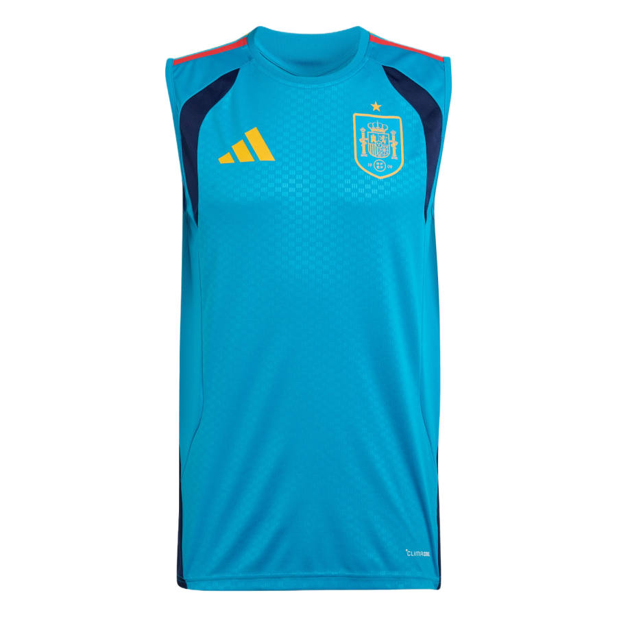 Adidas Adidas Spain Tank Tops Men's Turquoises Blue Crew Neck Moderate Other