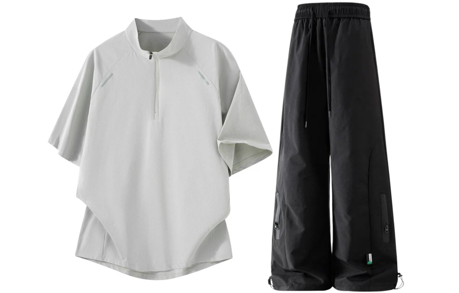 GWAF Casual Sportswear Unisex Henry Collar Moderate