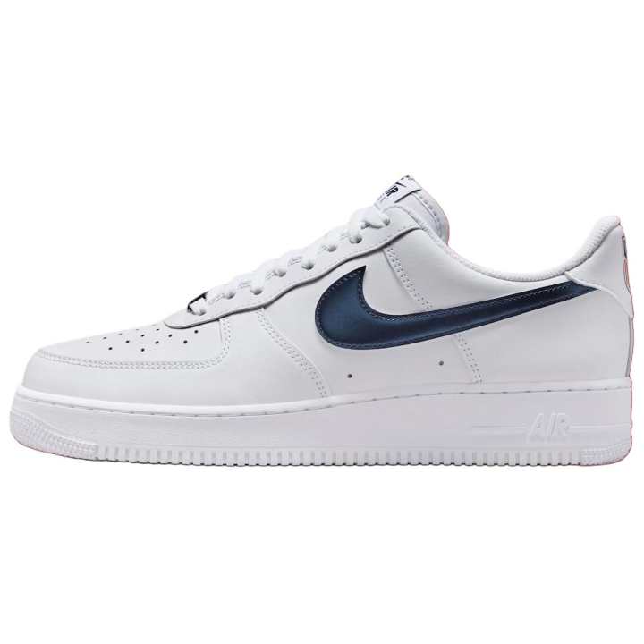Nike Nike Air Force 1 Breathable Low top Skateboard Shoes Men's White Red Blue