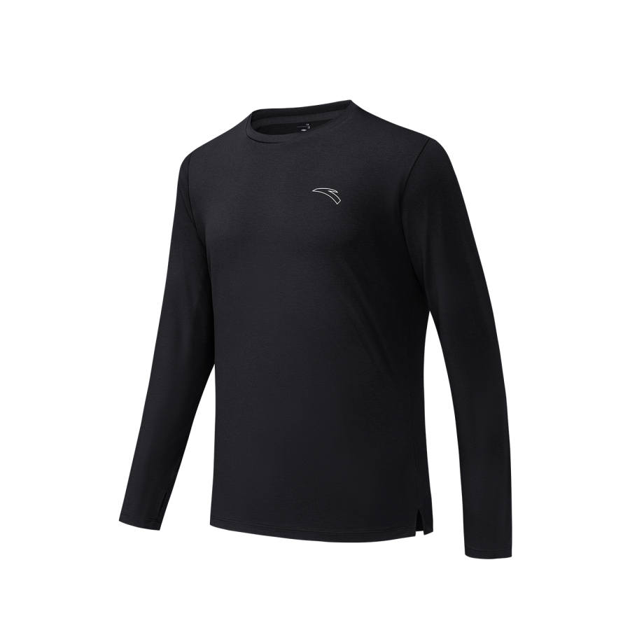 ANTA Anta T Shirt Men's Basic Black Heather Gray
