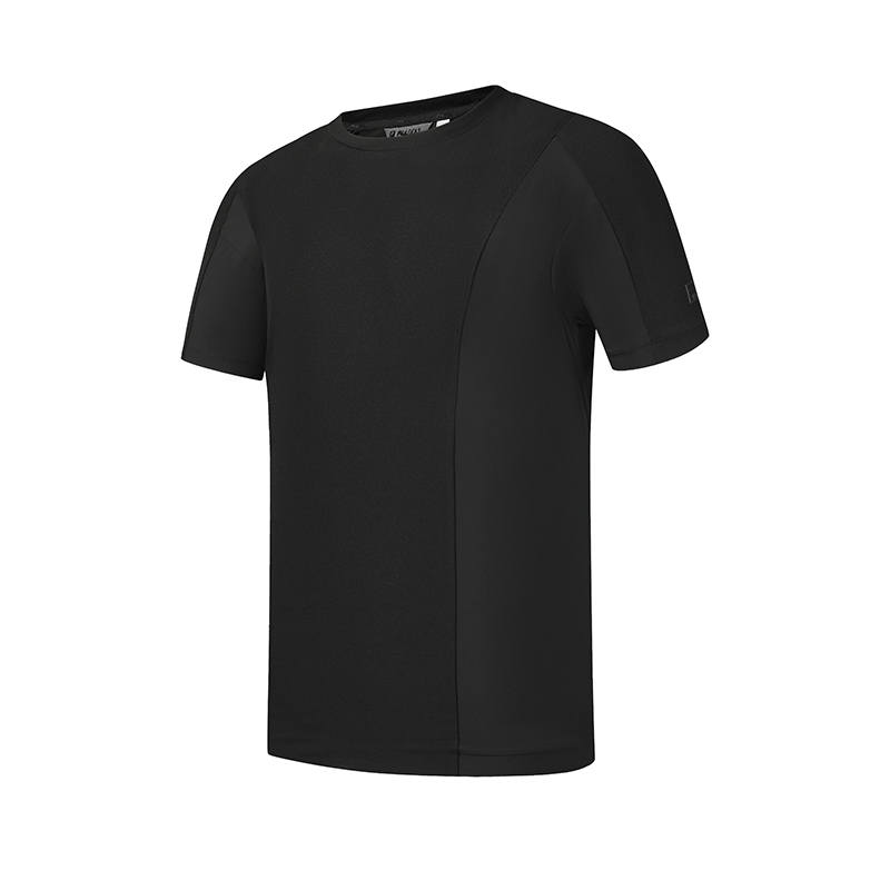 FILA Golf T Shirts Men's Pitch Black Crew Neck Moderate Straight Fit