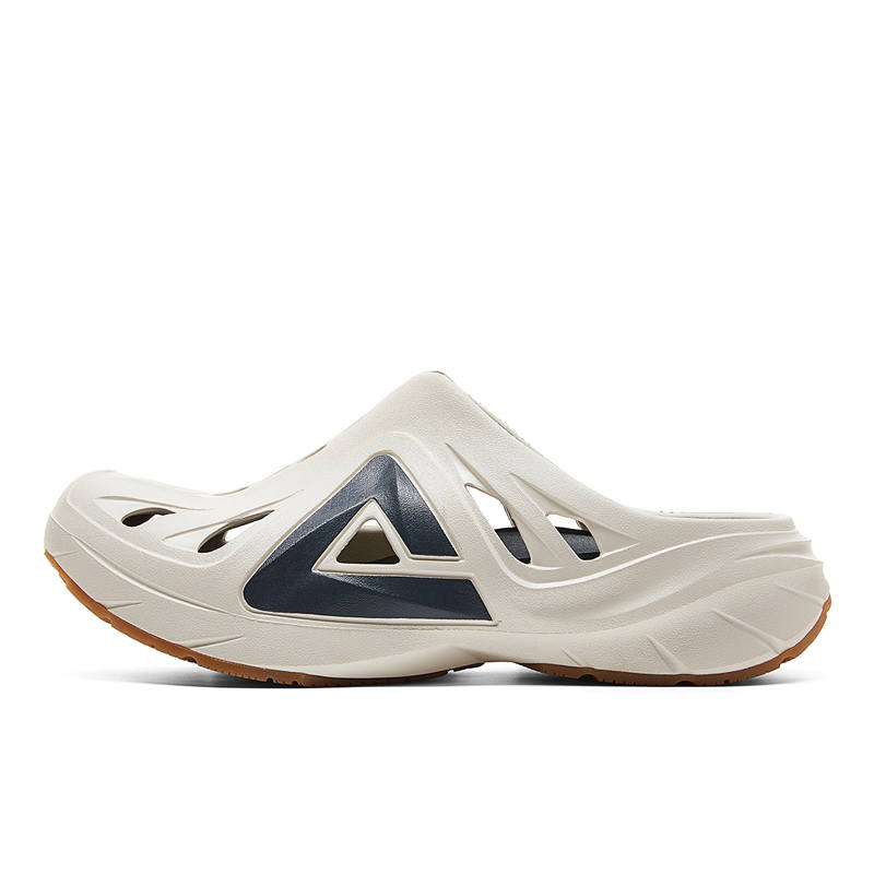 PEAK PEAK Closed Toe Slippers Men's Canvas White Dark Gray