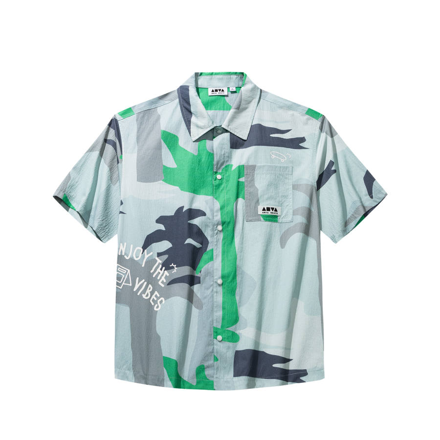 Anta T Shirt Unisex Ice Drip Blue