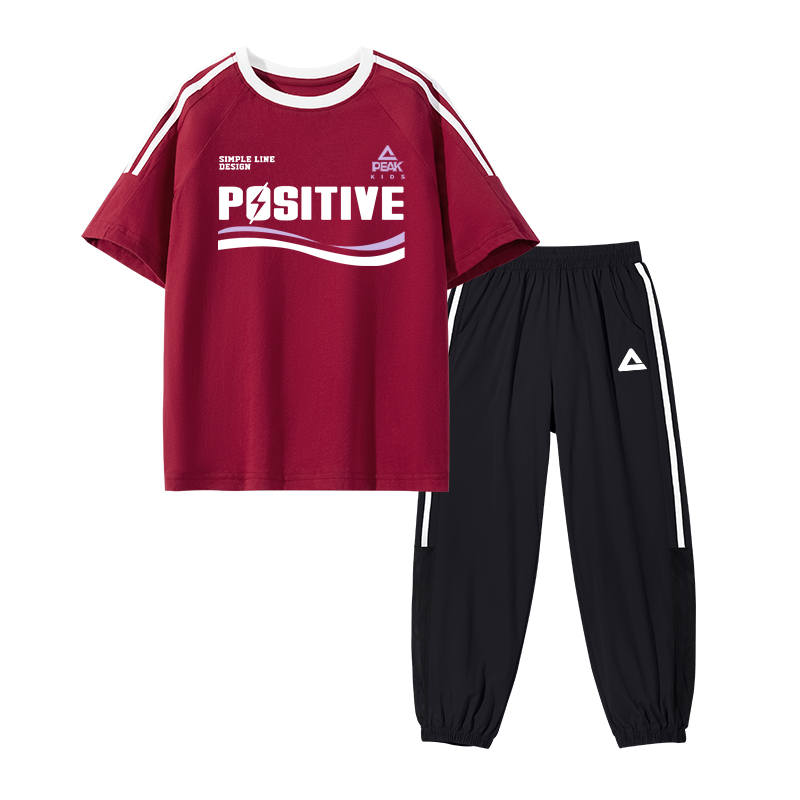 PEAK Kids Casual Sportswear Crew Neck Thin