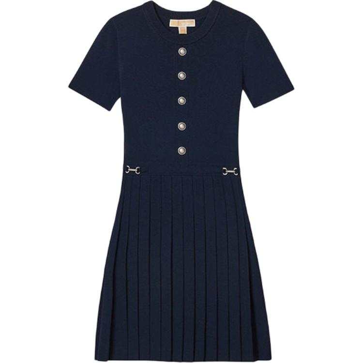MICHAEL KORS Short Sleeved Dress Women's Midnight Blue
