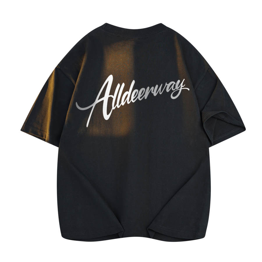 DEERWAY T Shirts Unisex Crew Neck Moderate Straight Fit