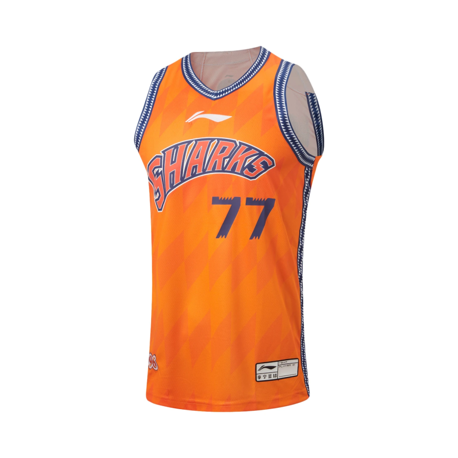 Li-Ning Li Ning CBA Collection Basketball Jersey Shanghai Jushiyi Team, Zhang Zhenlin, Size 77 Men's