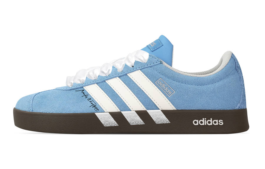 Adidas Adidas VL COURT 2.0 Blue Velvet Low top German Army Trainers Unisex Blue White
