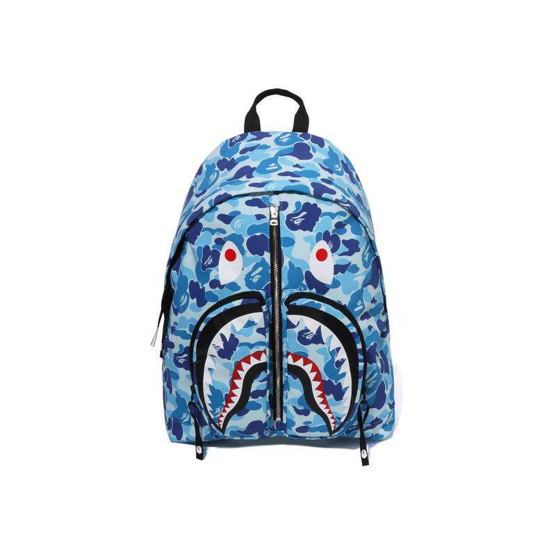A BATHING APE A BATHING APE Fabric Backpack Regular Unisex Blue/Green/Pink