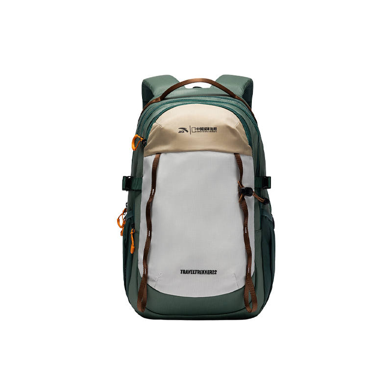 ANTA Anta Nylon Backpack Regular Unisex Beige Gray Green