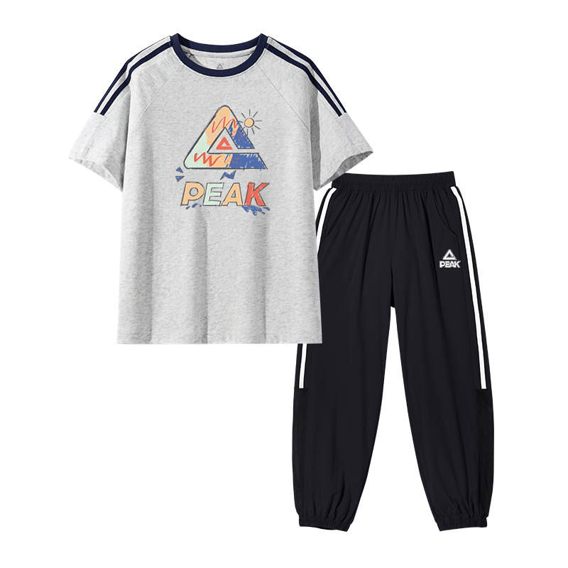PEAK Kids Casual Sportswear Crew Neck Thin