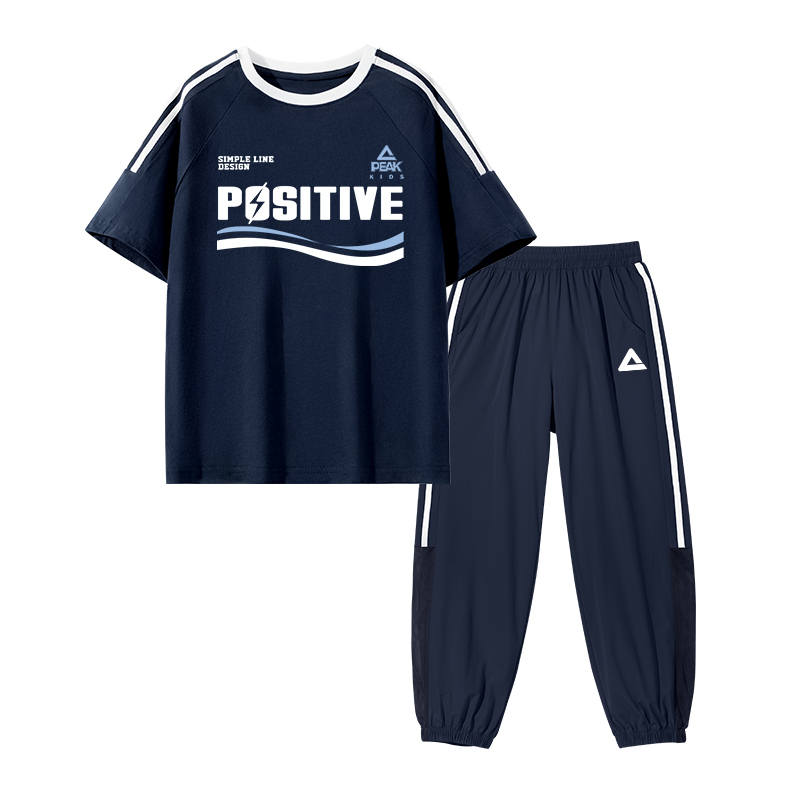 PEAK Kids Casual Sportswear Crew Neck Thin