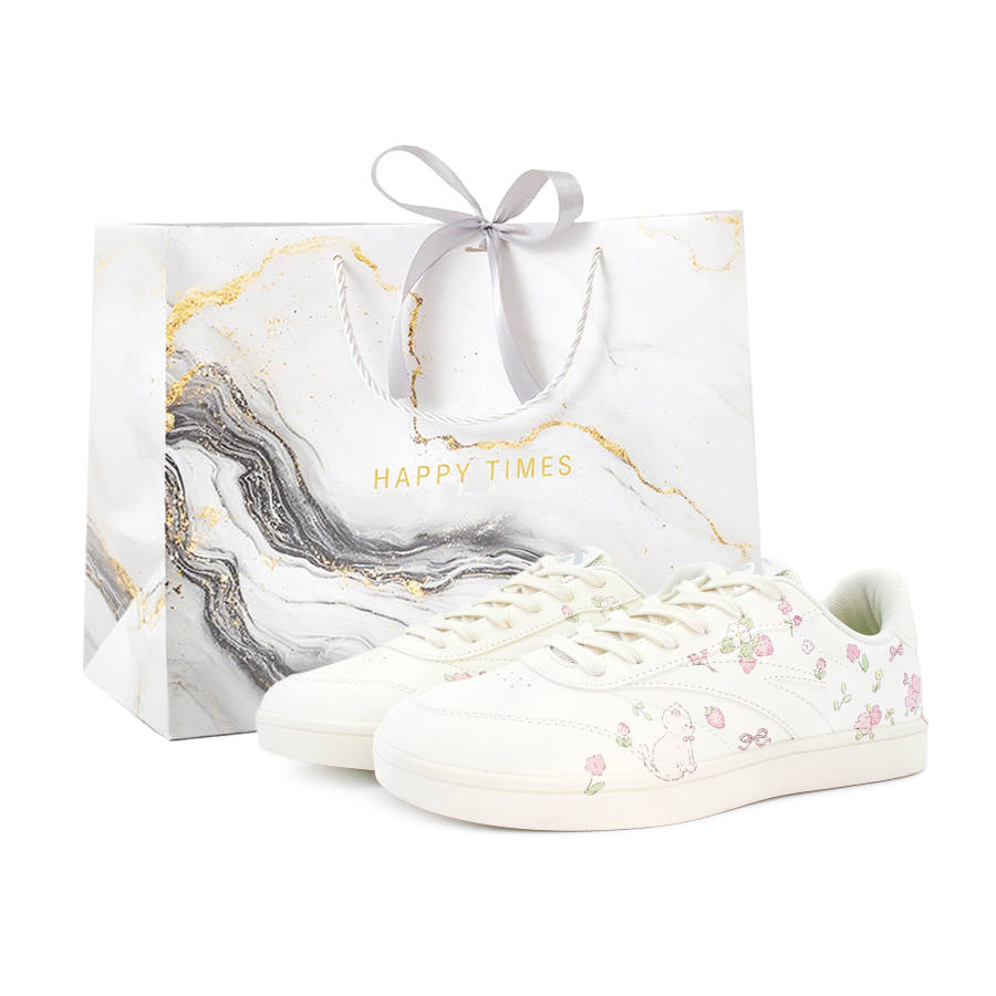 Anta Active Abrasion Resistant Low top Skateboard Shoes Women's Pink White