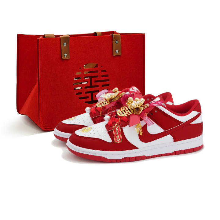 Nike Nike Dunk Heaven's Perfect Match Artificial Leather Lightweight Breathable Low top Athleisure Skate Shoes Unisex
