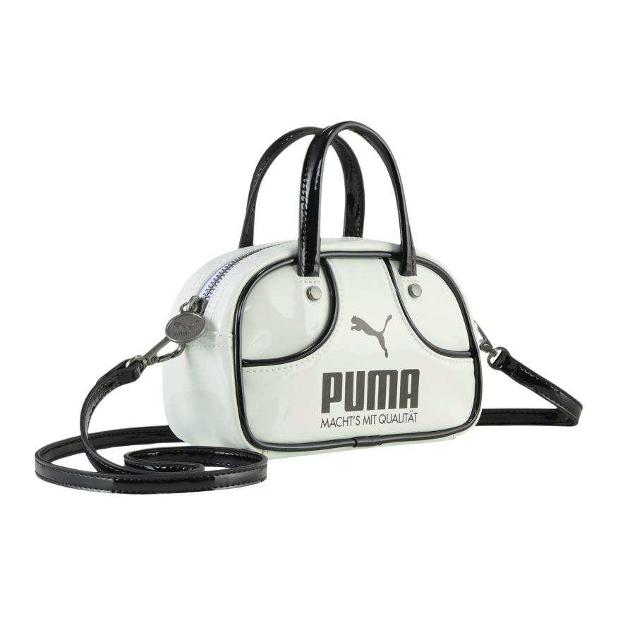 PUMA Brand Logo Artificial Leather Shoulder Bag, Crossbody Bag, Handbag Unisex White