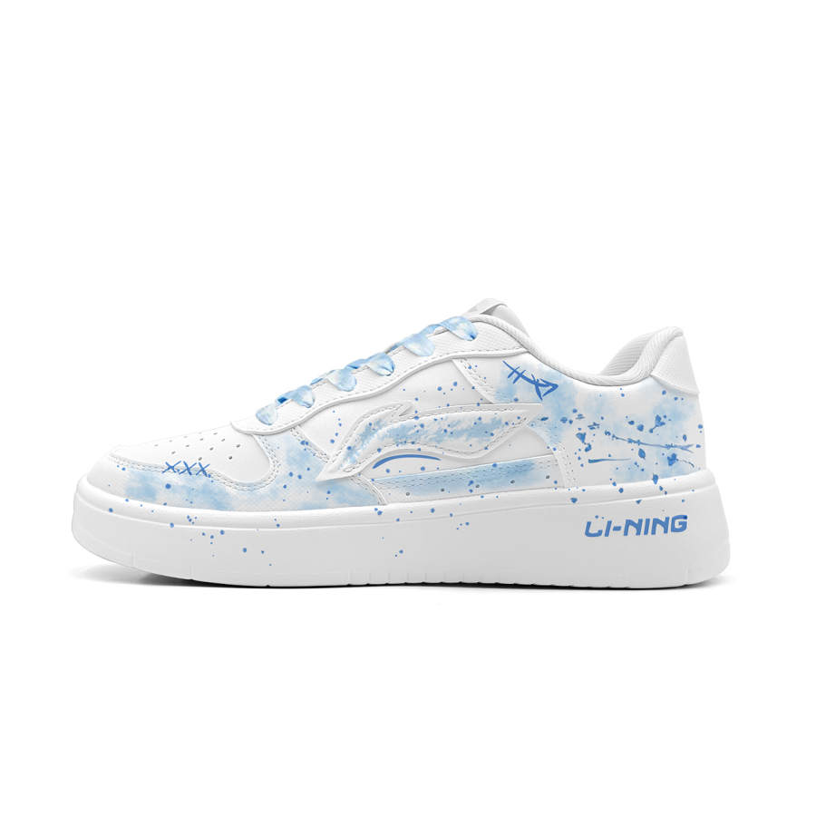 Li-Ning Li Ning Low top Skateboard Shoes Unisex Blue White