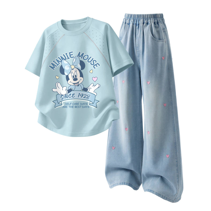 Disney Kids Casual Sportswear Crew Neck Thin