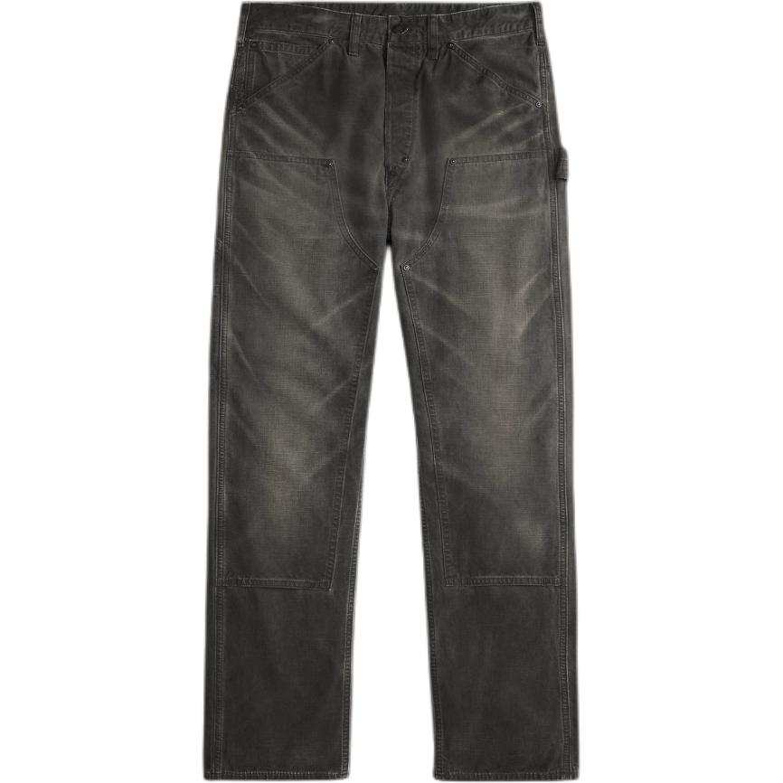 Double RL Double RL Jeans Men's Black Moderate Straight Fit Pants