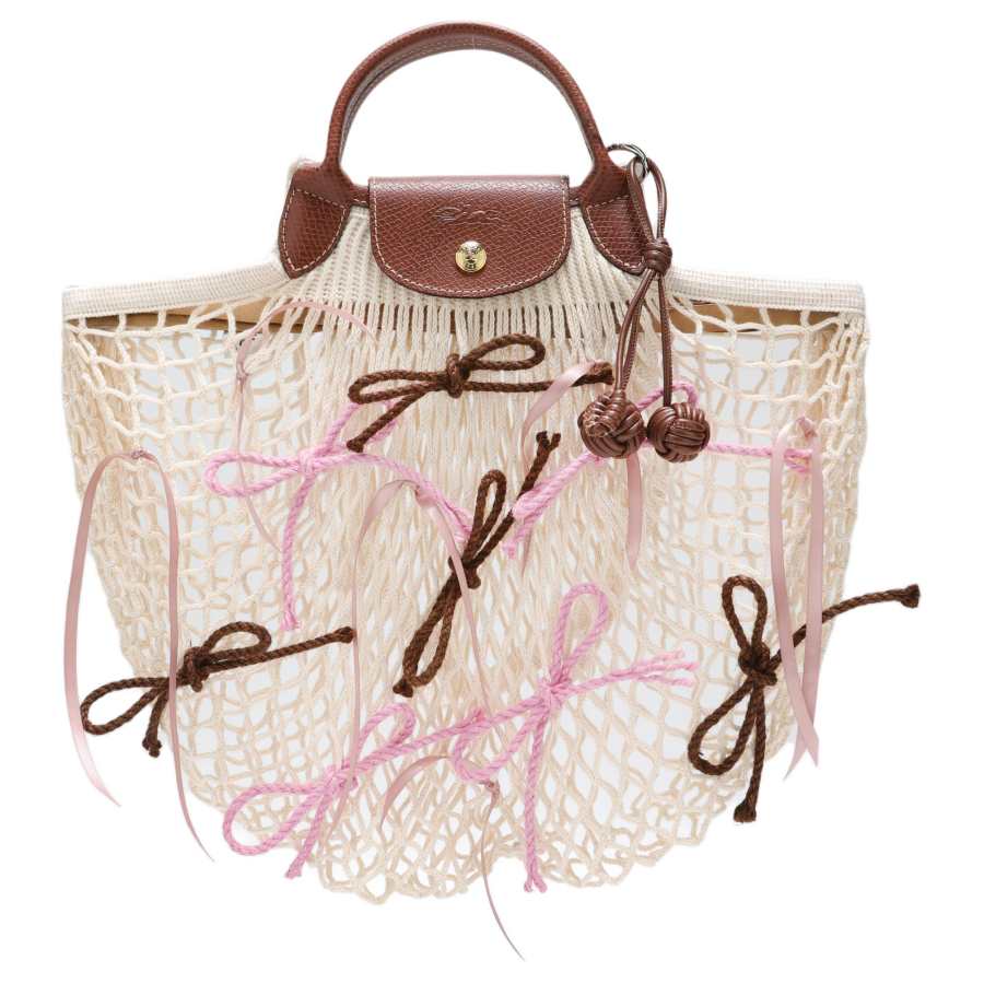 LONGCHAMP Le Pliage Fabric Handbag Large Women's Linen