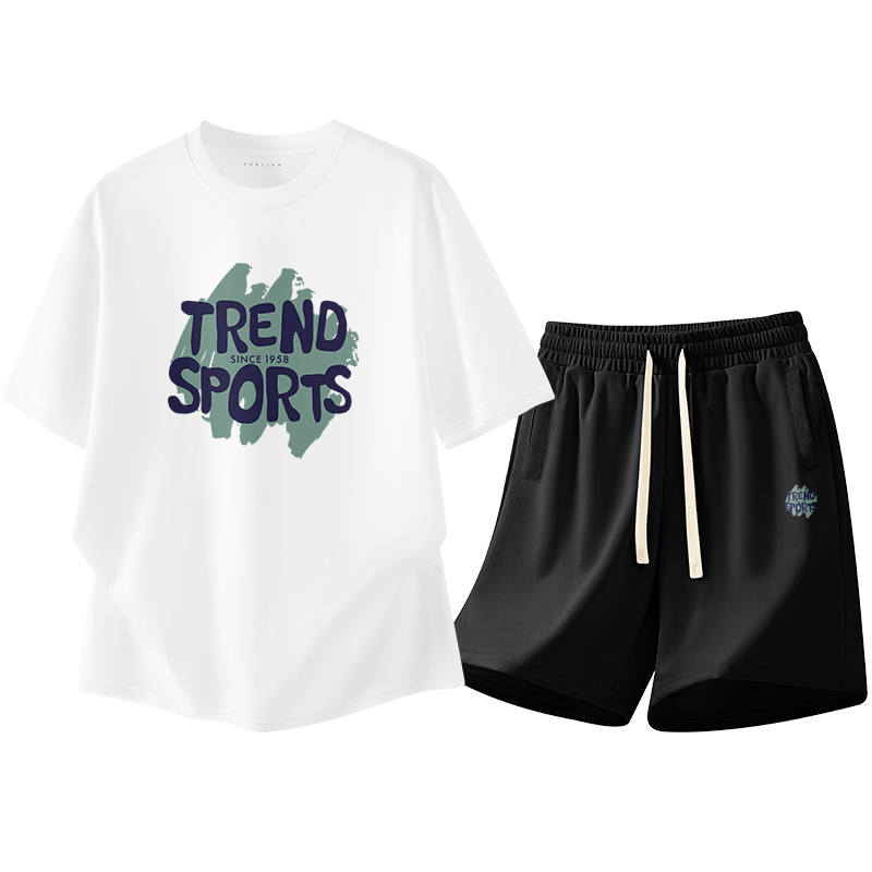 Tonlion Casual Sportswear Unisex Crew Neck Moderate