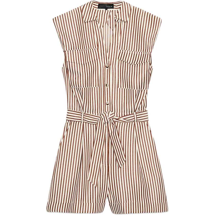 ZARA Jumpsuits Women's Brown Jumpsuit