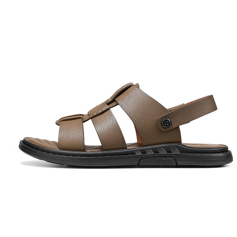 SEPTWOLVES SEPTWOLVES Synthetic Leather Beach Sandals Men's HD