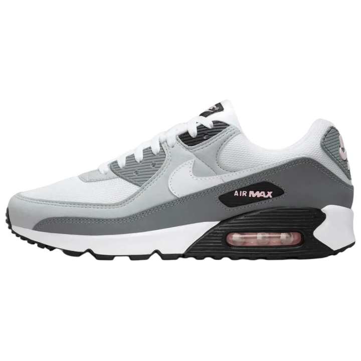 Nike Nike Air Max 90 Running Shoes Men's White Gray Pink