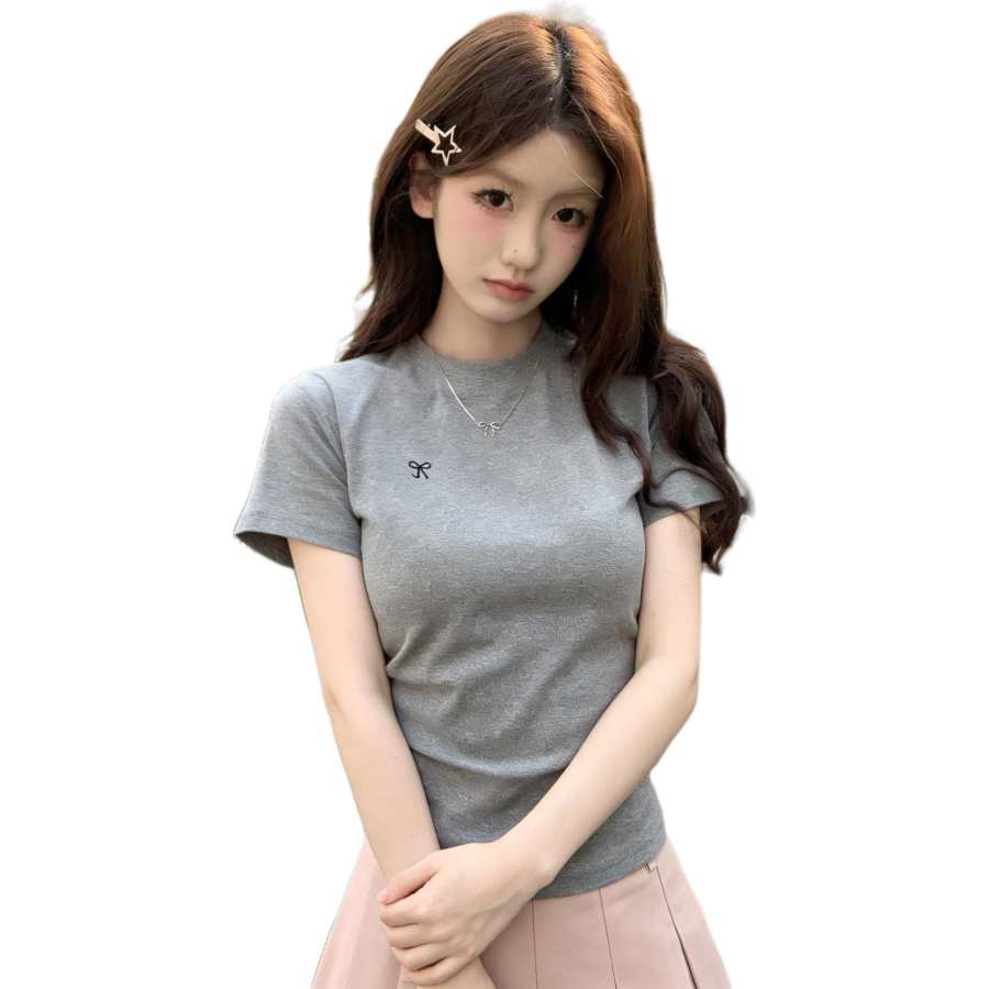 VENICEW T Shirts Women's Crew Neck Thin Straight Fit
