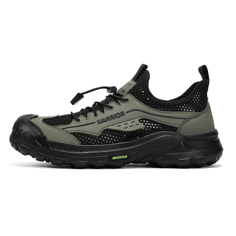Warrior Cushioning Height Increasing Abrasion Resistant Lightweight High top Running Shoes Men's Army Green/Black