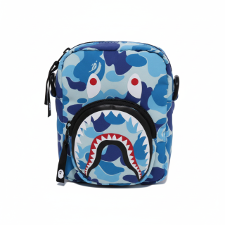 A BATHING APE Fabric Crossbody Bags Regular Unisex Blue/Green/Pink