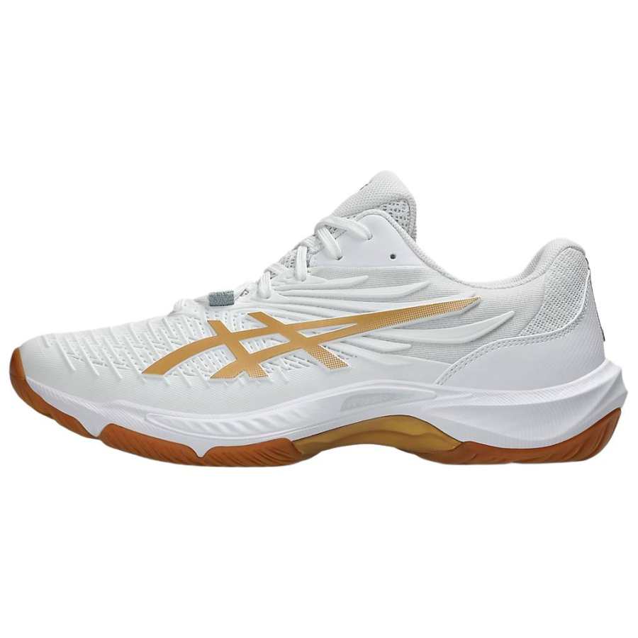 ASICS COURT CONTROL FF 4 Support Badminton Shoes Unisex White Gold