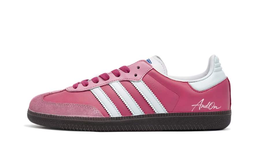 Adidas Originals SAMBA OG Strawberry Bear German Army Trainers Unisex Pink White